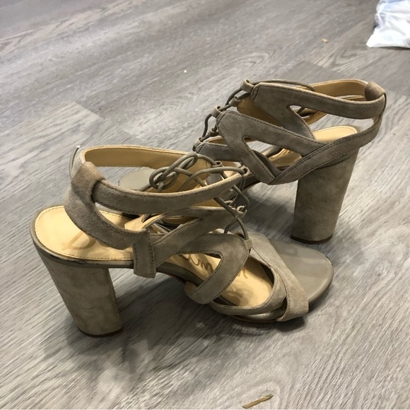 Sam Edelman Suede Strappy Open Toe Heels8.5 - Picture 7 of 7